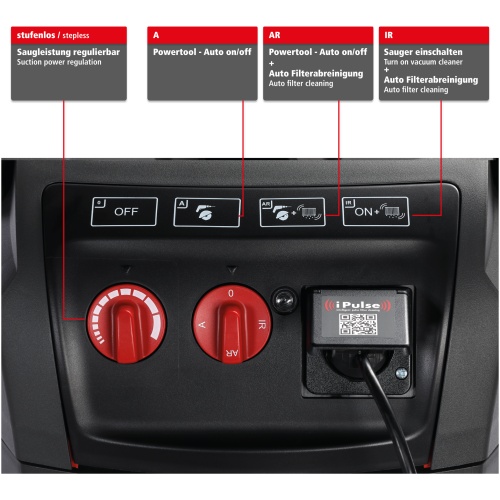 ⁦שואב אבק תעשייתי רוטט יבש/רטוב Starmix iPulse L‑1635⁩ – תמונה ⁦6⁩