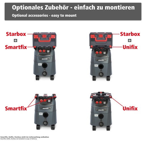 ⁦שואב אבק תעשייתי רוטט יבש/רטוב Starmix iPulse L‑1635⁩ – תמונה ⁦7⁩